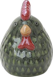 Figurină cocoș Lafiora H 0,5 cm ceramică verde