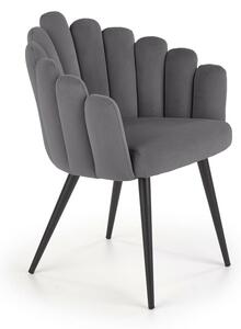Scaun Houston 976Gri, Negru, 9x7x6cm, Tapiterie, Metalic