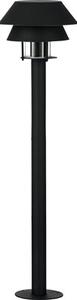 Stâlp pitic Chiappera E27 max. 1x40W, 80 cm, pentru exterior IP65, negru mat
