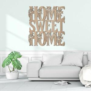 DUBLEZ | Autocolant din lemn pentru perete 3D - Home Sweet Home