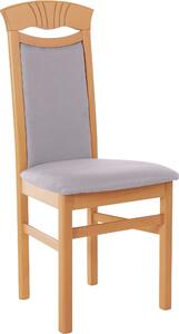 Set 2 scaune Franz gri/fag 47/51/101 cm