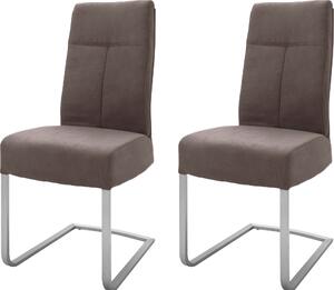 MCA furniture Set 2 scaune Talena maro 47/64/104 cm