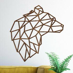 DUBLEZ | Tablou din lemn pentru perete - Urs poligonal