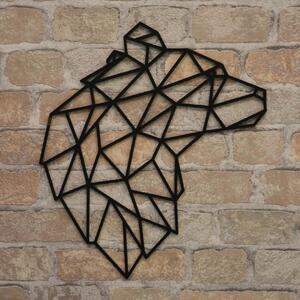 DUBLEZ | Tablou din lemn pentru perete - Urs poligonal