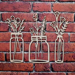 DUBLEZ | Autocolant 3D flori pentru perete
