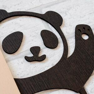 DUBLEZ | Autocolant din lemn în jurul ușii - Panda