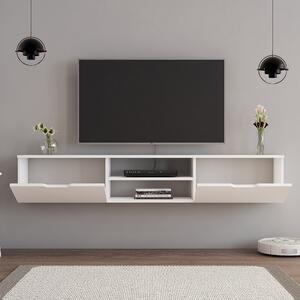 Comoda TV suspendata 570VLT2433, alb, PAL, 160x30x30 cm