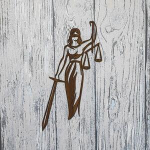 DUBLEZ | Decorațiune din lemn pentru perete - Zeița Dreptății