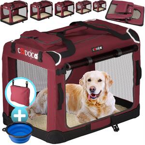 Deuba Geanta portabila pentru caini M 60x42x42cm - rosu