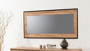 Oglinda perete 863SPH3303, stejar/negru, PAL, 110x60 cm