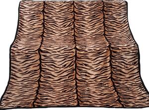 Pătură acrilică de lux modernă, culoarea maro cu model de tigru Lăţime: 160 cm | Lungime: 210 cm