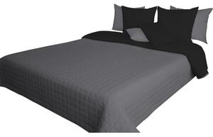 Cuverturi de pat neagră cu două fețe pentru pat single și dublu Lăţime: 75 cm | Lungime: 220 cm