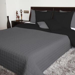 Cuverturi de pat neagră cu două fețe pentru pat single și dublu Lăţime: 75 cm | Lungime: 220 cm