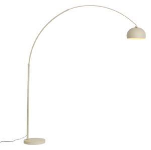Lampă cu arc modernă bej cu bază de marmură - XXL