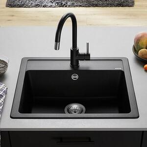 Blanco Legra 6 chiuvetă din granit 58.5x50 cm negru 526084