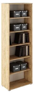 Biblioteca RIOMA NEW TYP 01, stejar sonoma, DTD laminat, 75x38x218 cm