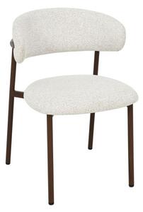 Scaun de sufragerie tapitat ROCKET, nuc/bej