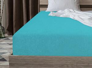 Cearsaf frotir PREMIUM turcoaz 160x200 cm