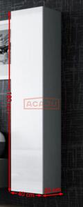 Dulap modern suspendat Vigo, gri, 40x30x180 cm