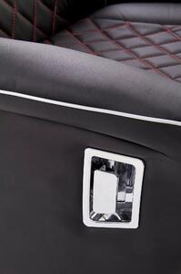 Fotoliu cu recliner Camaro, negru, 77x72/146x86/112 cm