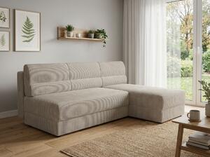 Coltar extensibil de colt TAVERO SLIM, bej deschis, reversibil, 201x140 cm