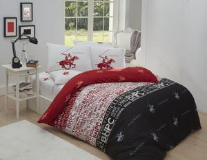 Beverly Hills Polo Club- Lenjerie pat 1 persoana bumbac 100% ranforce, cod 004 - Red