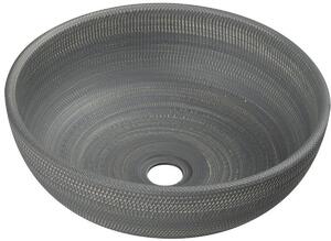 Sapho Priori lavoar 41x41 cm rotund de blat gri/piatră mat PI024