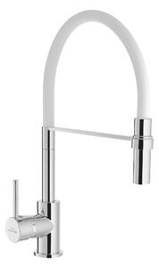 Invena Kameleon baterie bucătărie pe picior alb BZ-29-L02