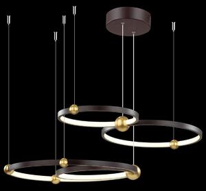 Altavola Design Aurora lampă suspendată 4x85 W negru-auriu LA112/P_50_3k_black