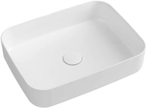 Isvea Infinity lavoar 50x36 cm dreptunghiular de blat alb luciu 10NF65050