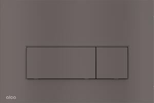 Alca Thin buton de spălare pentru WC negru-oţel M57-GM-M