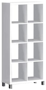 Biblioteca TOFI 3 NEW, PAL melaminat/alb, 76x29x153 cm