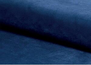 Scaun CHIC D, stofa catifelata albastru/lemn, 50x43x88 cm