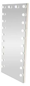 Oglinda PEARL, argintiu, cu iluminare LED, 87x170 cm