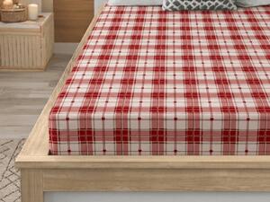Cearsaf din microfibra TARTAN HEART colorat 90x200 cm