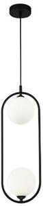 Maytoni Ring lampă suspendată 2x25 W negru MOD013PL-02B