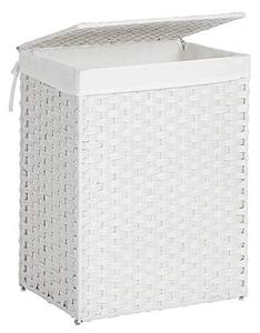 Cos de rufe, Songmics, Alb, 45.5x32x61 cm