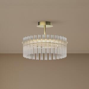 Lucande Plafonieră LED Luma, inel, auriu, sticlă, Ø 45 cm