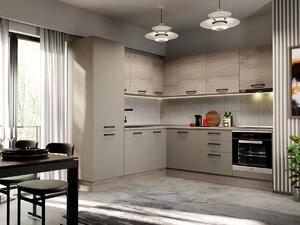 Mobila Bucatarie Elva Colt 228.2 x 241.6 cm Gri/Cremona - Configuratia 30