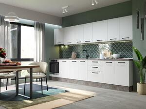 Mobila Bucatarie Elva 343.2 cm Alb Perlat - Configuratia 12