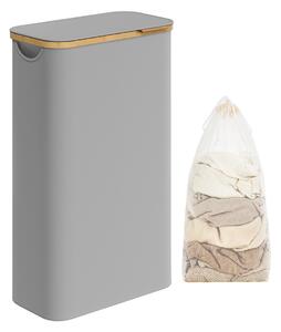 Cos de rufe Songmics Gri 42x22.5x70.5 cm