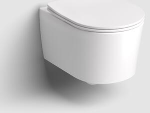 Clou InBe vas wc cu capac soft-close agăţat fără margine alb mat IB/04.01141.20