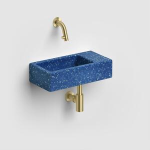 Clou Flush lavoar 36x18 cm dreptunghiular clasică-de blat albastru mat CL/03.82031