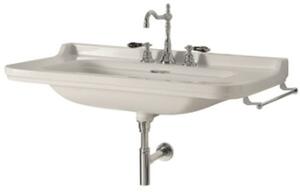 Kerasan Waldorf lavoar 80x55 cm dreptunghiular clasică alb luciu 4141K1