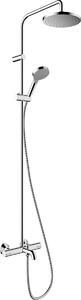 Hansgrohe Vernis Blend set de duș perete cu termostat cu duș de ploaie crom 26274000
