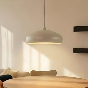 Lindby lampă suspendată Elover, bej, Ø 45 cm, fier, reglabil, Bej, Camera de zi / sufragerie, Metal, Modern