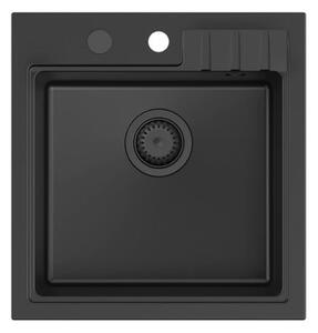Quadron Peter chiuveta graniteq 50x52 cm negru HCQP5052BLM_PC