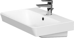 Cersanit Mille lavoar 60x41 cm dreptunghiular clasică-mobilier alb luciu K675-002