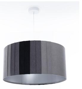 Lustră pe cablu STRIPES 1xE27/60W/230V, diam. 40 cm, gri