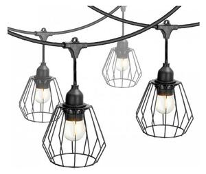 Ghirlandă luminoasă decorativă de exterior CRETE, 20 x E27, 230 V, 25 m, IP44